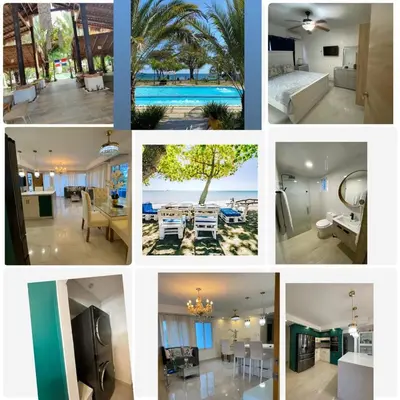 a collage of photos of a house at A space designed for you in San Cristóbal