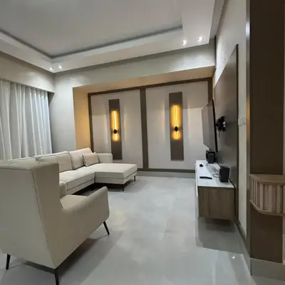 a living room with a couch and a tv at Your space luxury in naco in Colorado