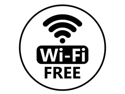 a wi fi sign with a wifi free symbol at Hermoso Alojamiento con Terraza y Jacuzzi en Santiago in Santiago de los Caballeros