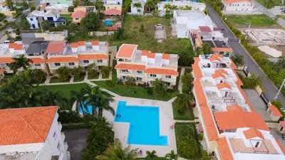an aerial view of a house at Star Villa Boca Chica in Boca Chica