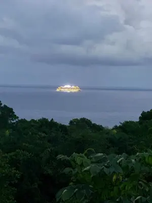 an island in the middle of the ocean at Casa Amalfi Luxury Oceanview Villa with Pool in Cabrera