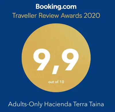 a yellow circle with the number on it at Adults-Only Hacienda Terra Taina in Las Terrenas