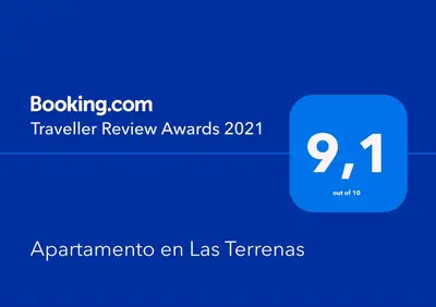 a blue box with the number seventeen on it at Apartamento en Las Terrenas in Las Terrenas