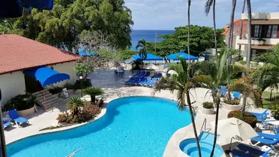 a view of the pool at the resort at Sosua by the Sea in Sosúa