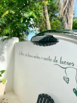 a car with a sign on the side of it at PUNTA POPY BOUTIQUE HOTEL - Adults Only in Las Terrenas