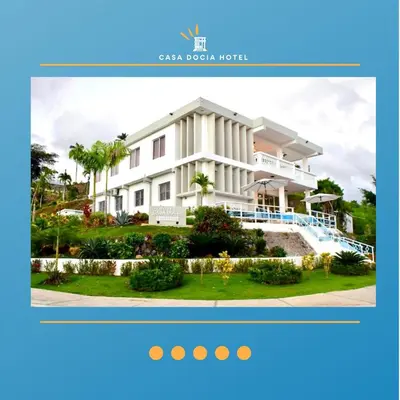a screenshot of a website of a villa cocoa network at Casa Docia Hotel in Santa Bárbara de Samaná