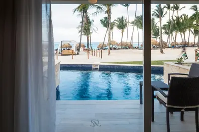 a view of a swimming pool from a hotel room at Royalton Punta Cana, An Autograph Collection All-Inclusive Resort & Casino in Punta Cana