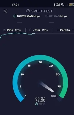 a screenshot of a speedometer on a cell phone at Minerva in La Ureña