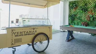 a cart with a pool table in a museum at Pool & Golf View Condo Inside Hard Rock Area in Punta Cana