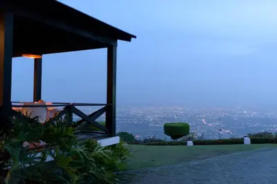 a view of a city from a house at The apartment you dreamed of 2 ! in Santiago de los Caballeros